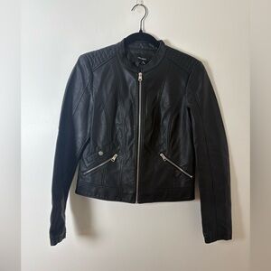 Vero Moda Women’s Favodona Faux Leather jacket Size M Black